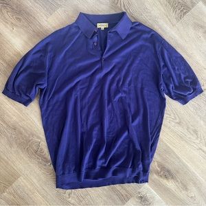 Paul Stuart purple cotton polo size xl